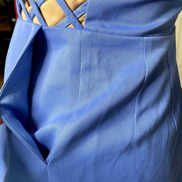 Finders Keepers Precious Memories Dress Amparo Blue Nude Women’s Small - Picture 11 of 13